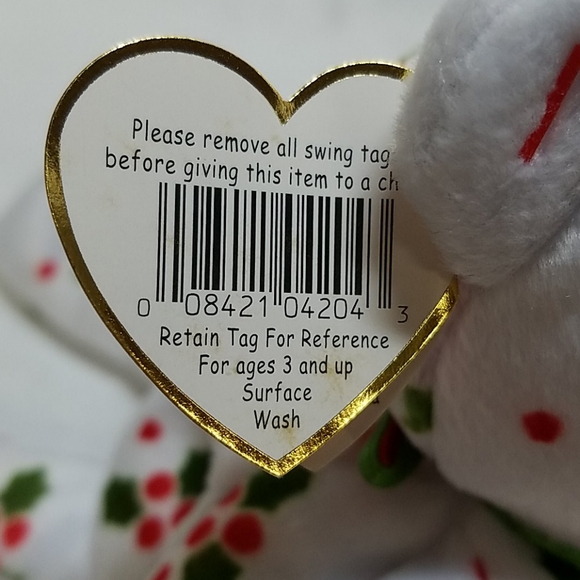 Ty Beanie Baby '1998 Holiday Teddy' - Picture 5 of 8